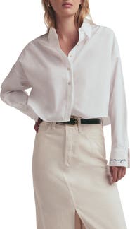 Favorite Daughter The Crop Ex Boyfriend Button-Up Shirt
