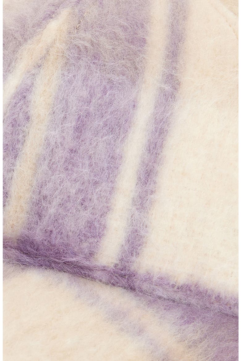 Brushed Plaid Baseball Cap, Alternate, color, PURPLE PLAID
