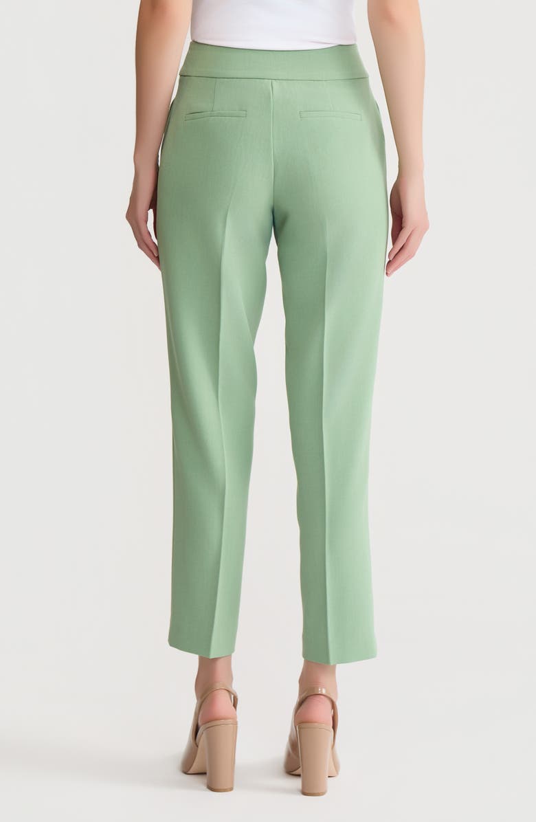 KASPER Flat Front Slim Pants, Alternate, color, Loden Dusk