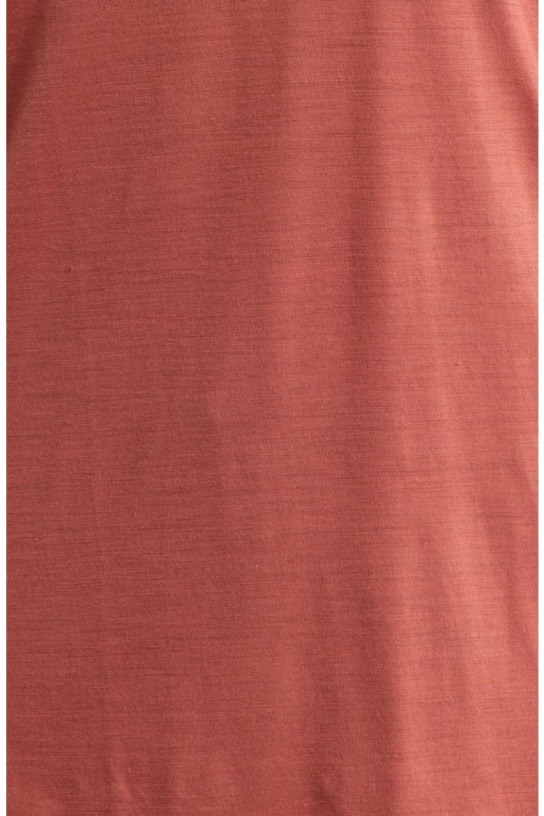 Ultralite V-Neck Short Sleeve Merino Wool Blend T-Shirt, Alternate, color, BURNT SIENNA