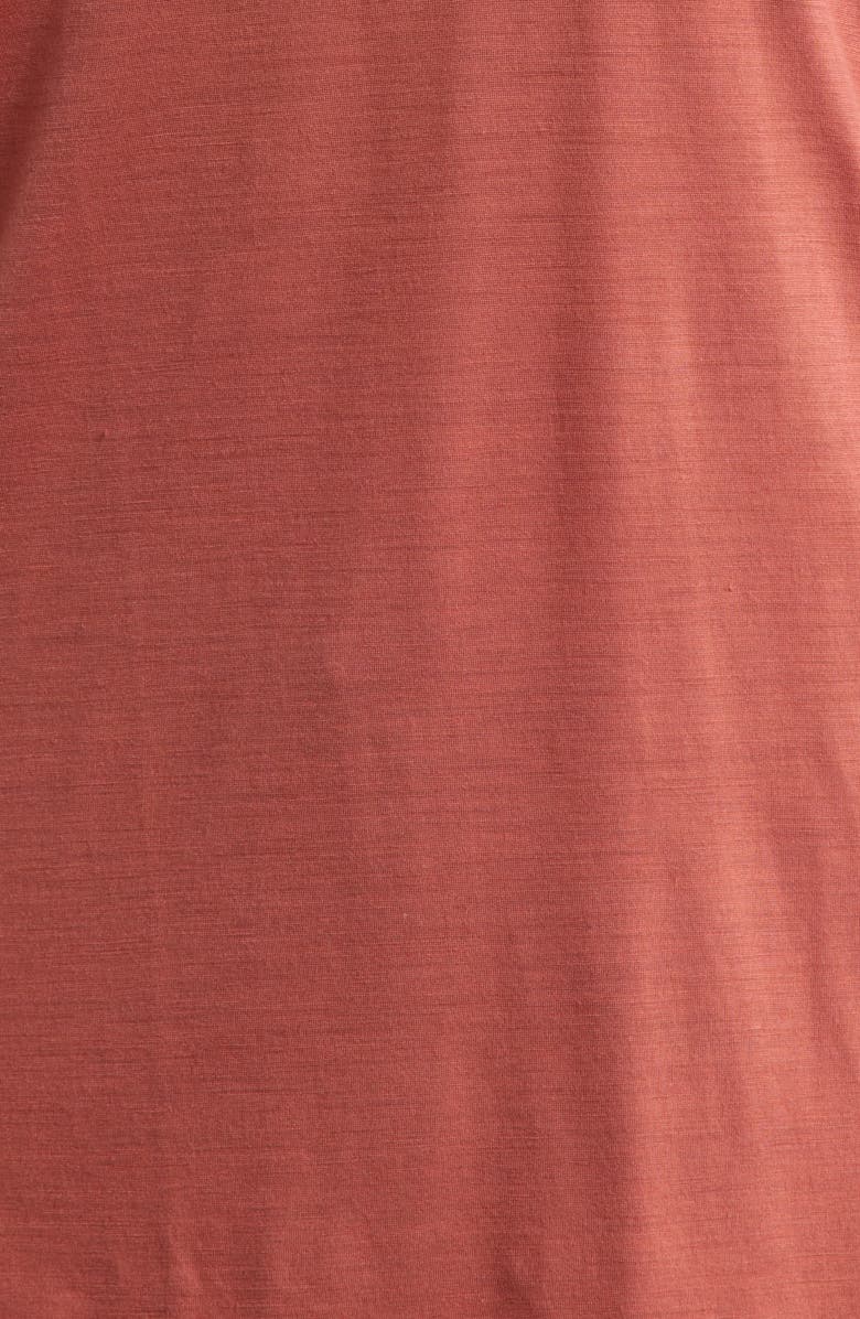 Smartwool Ultralite V-Neck Short Sleeve Merino Wool Blend T-Shirt, Alternate, color, Burnt Sienna