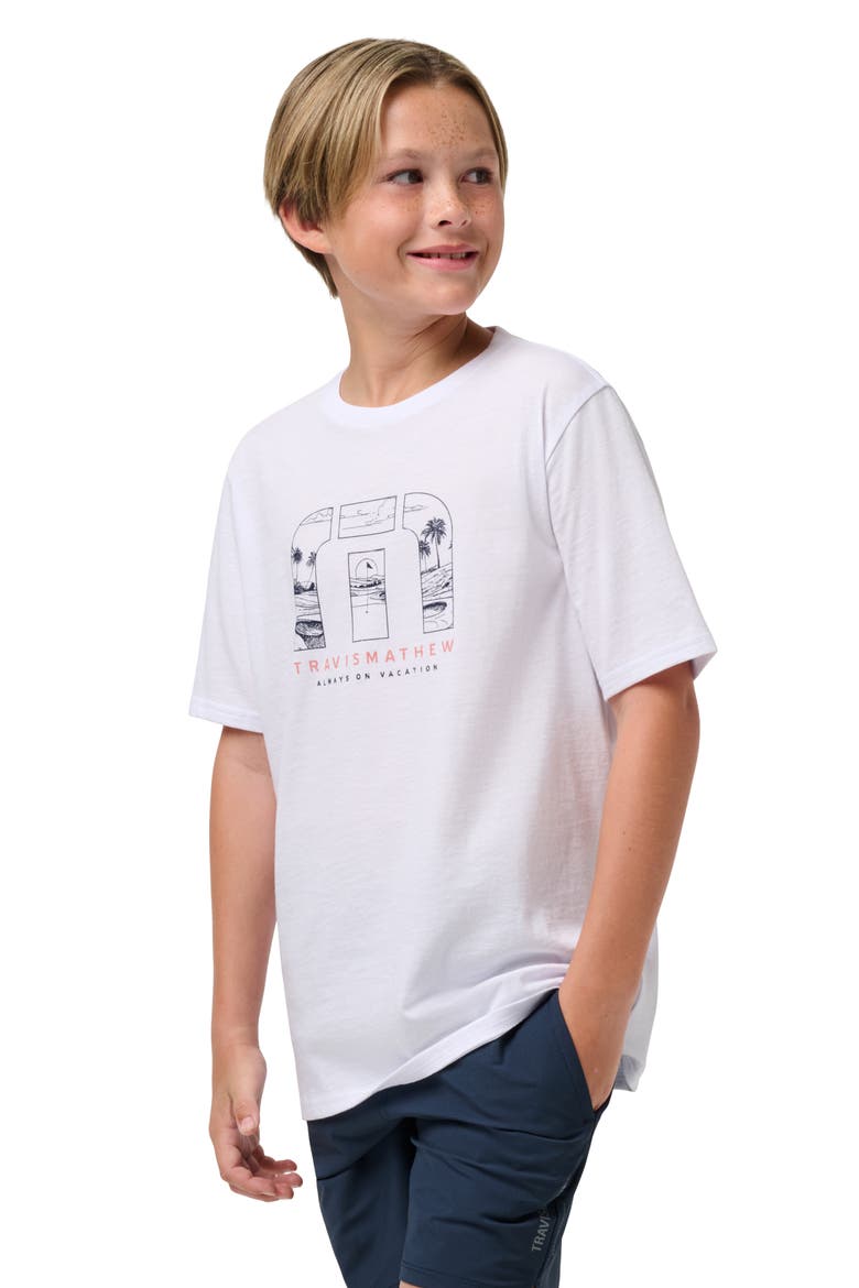 Kids' Pro Glow Graphic T-Shirt, Main, color, WHITE