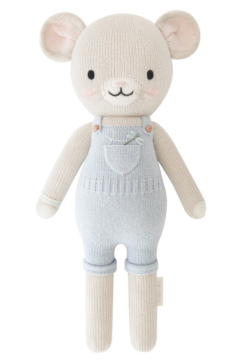 Little Bailey the Mouse Stuffed Animal, Main, color, BLUE