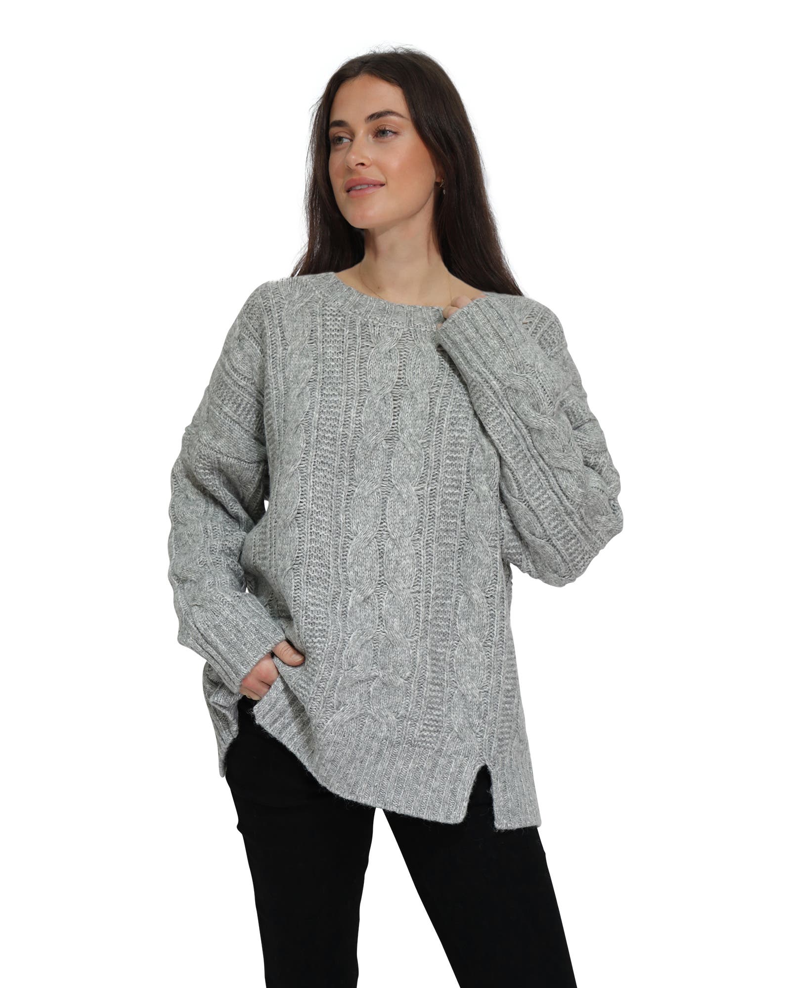 Perfect Me Oversized Crew Sweater