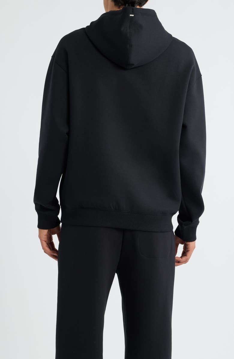 HUGO Dargen Knit Pullover Hoodie, Alternate, color, Black