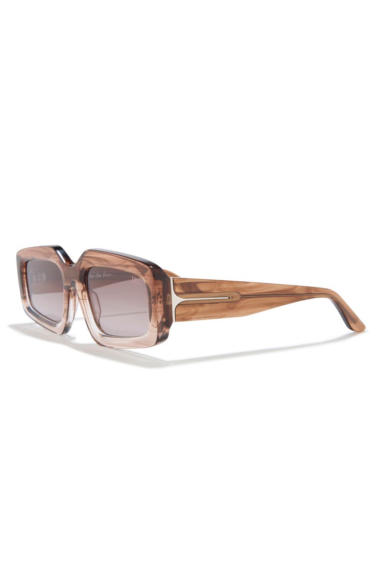 DEZI Read the Room 55mm Square Sunglasses, Alternate, color, Espresso Oak / Grey Faded