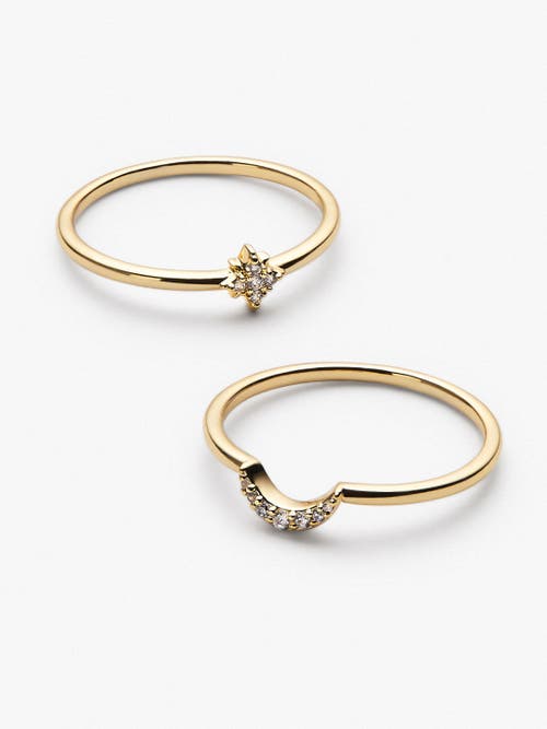 Ana Luisa Moon And Star Rings