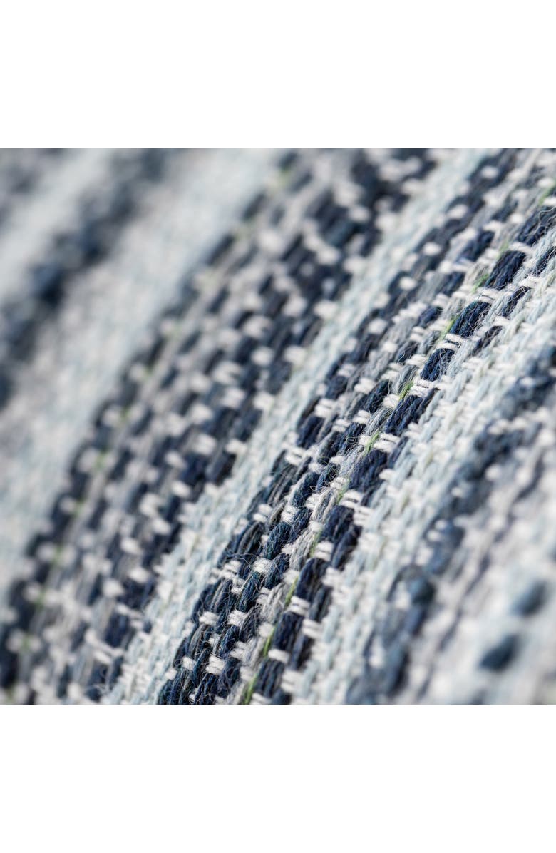 Elaine Smith Endless Indigo Textured Indoor & Outdoor Woven Accent Pillow, Alternate, color, Indigo