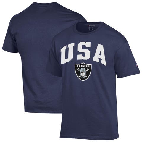 Men's Champion Navy Las Vegas Raiders Americana T-Shirt