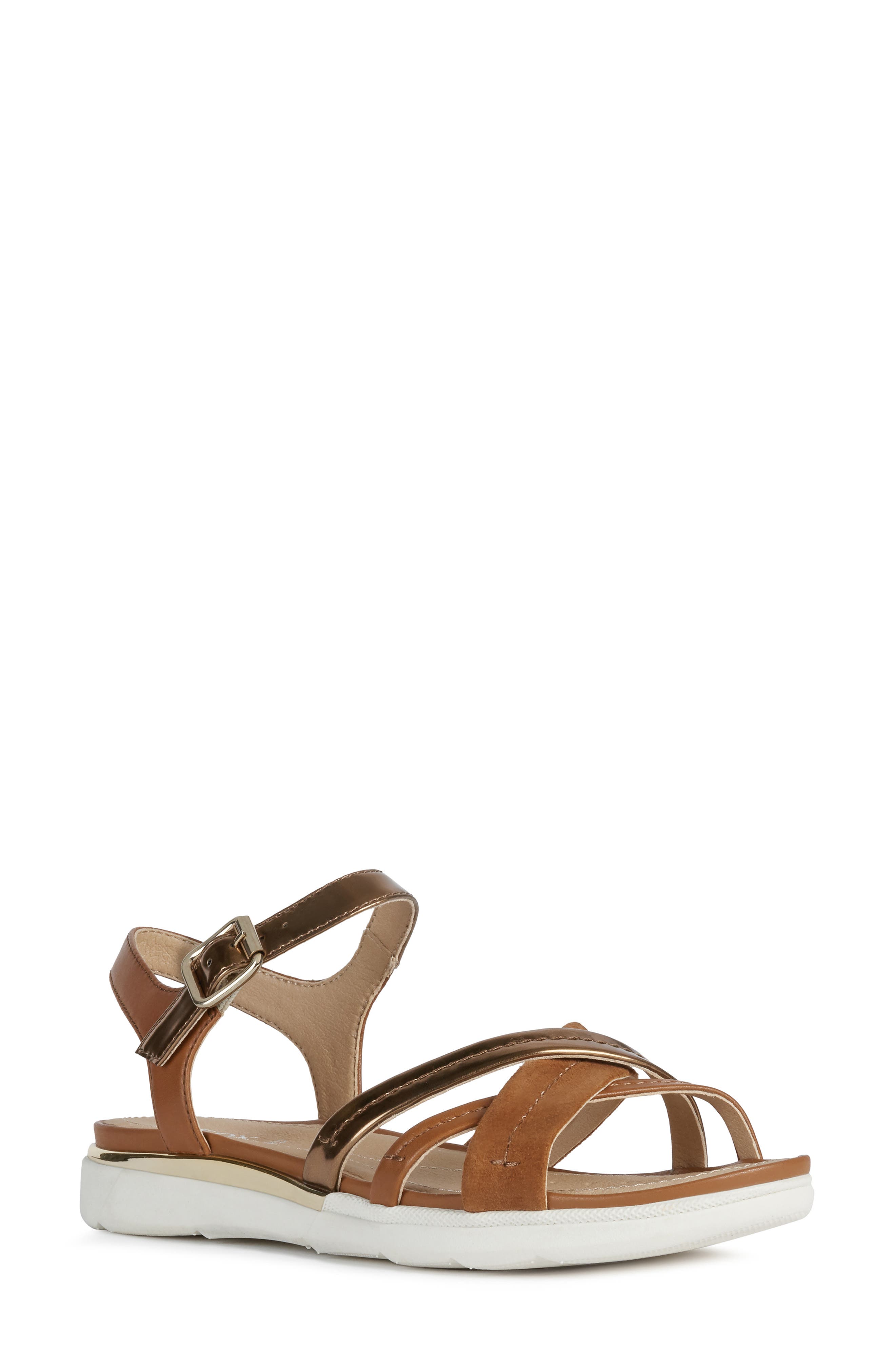 Geox Hiver 4 Strappy Sandal, Main, color, 