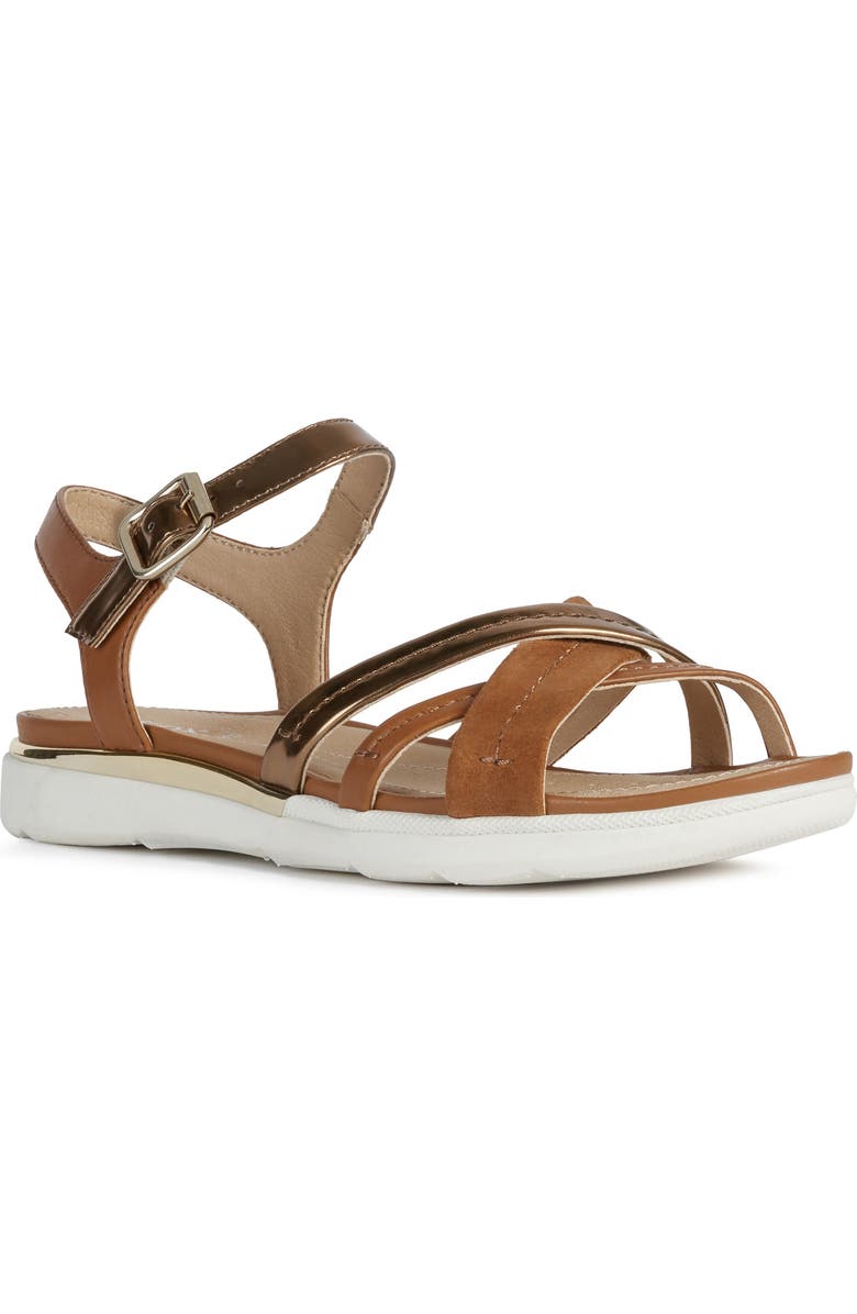 Geox Hiver 4 Strappy Sandal, Main, color,