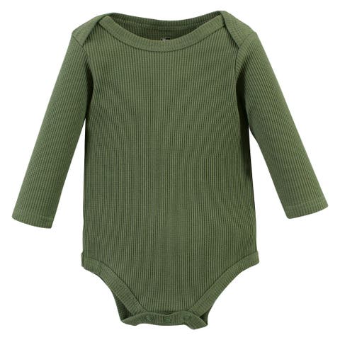 Essential Long-Sleeve Cotton Bodysuit Triple Set