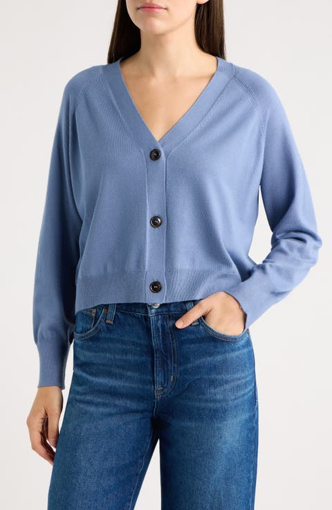 V-Neck Button Front Cardigan