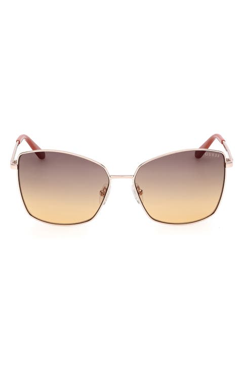 59mm Square Sunglasses
