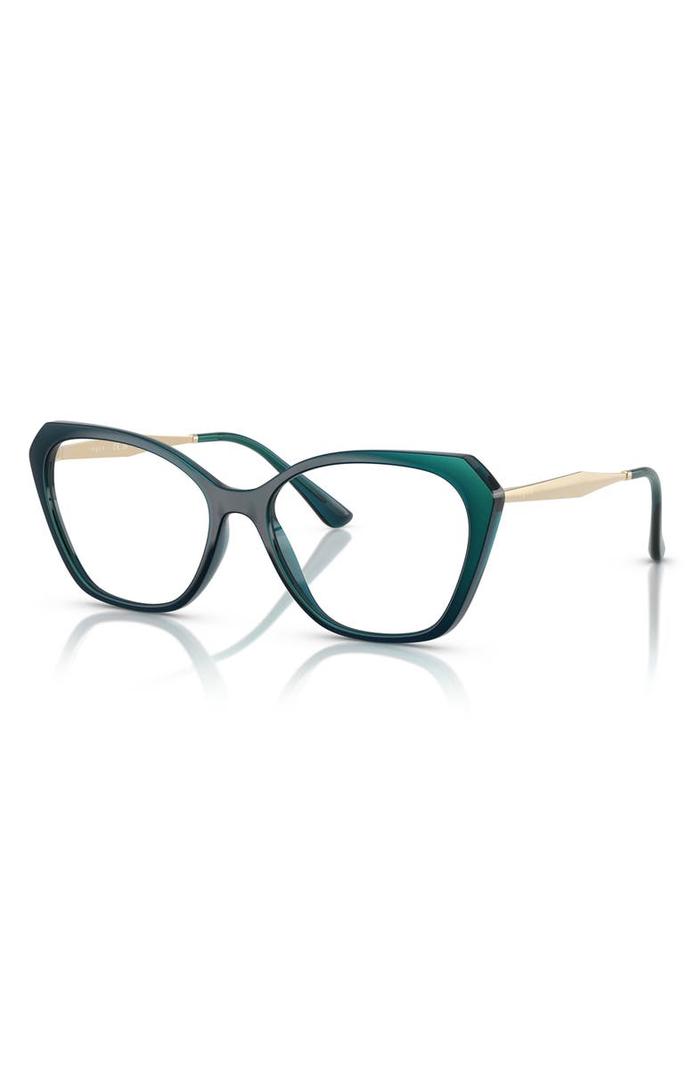 VOGUE 54mm Irregular Optical Glasses, Alternate, color, Blue