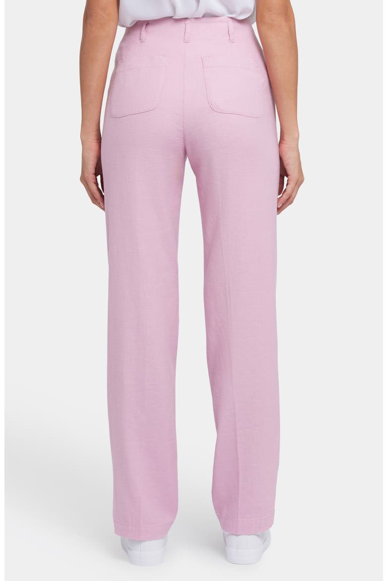 Marilyn Linen Blend Trousers, Alternate, color, PINK NECTAR
