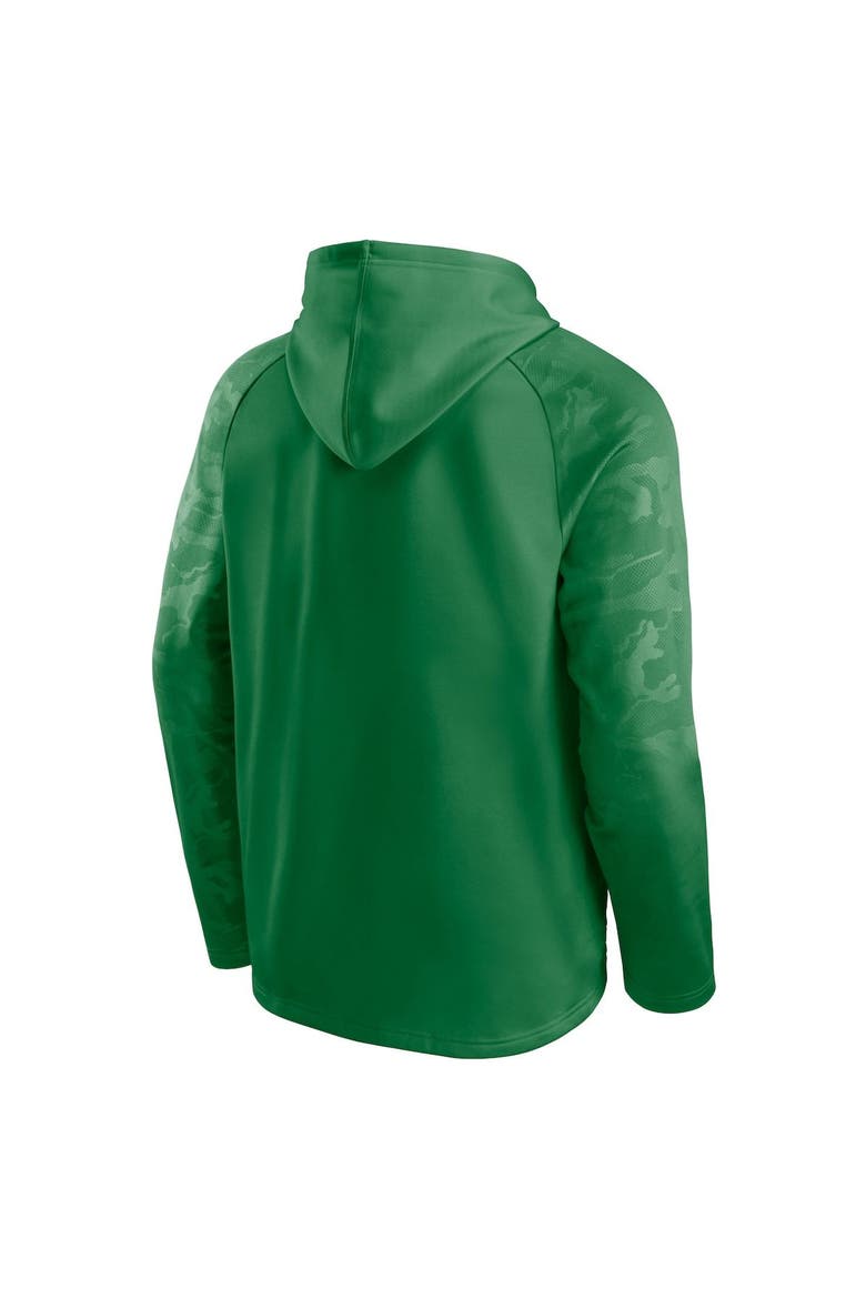 Men's Fanatics Branded Green Oregon Ducks Defender Raglan Pullover Hoodie, Alternate, color, GREEN