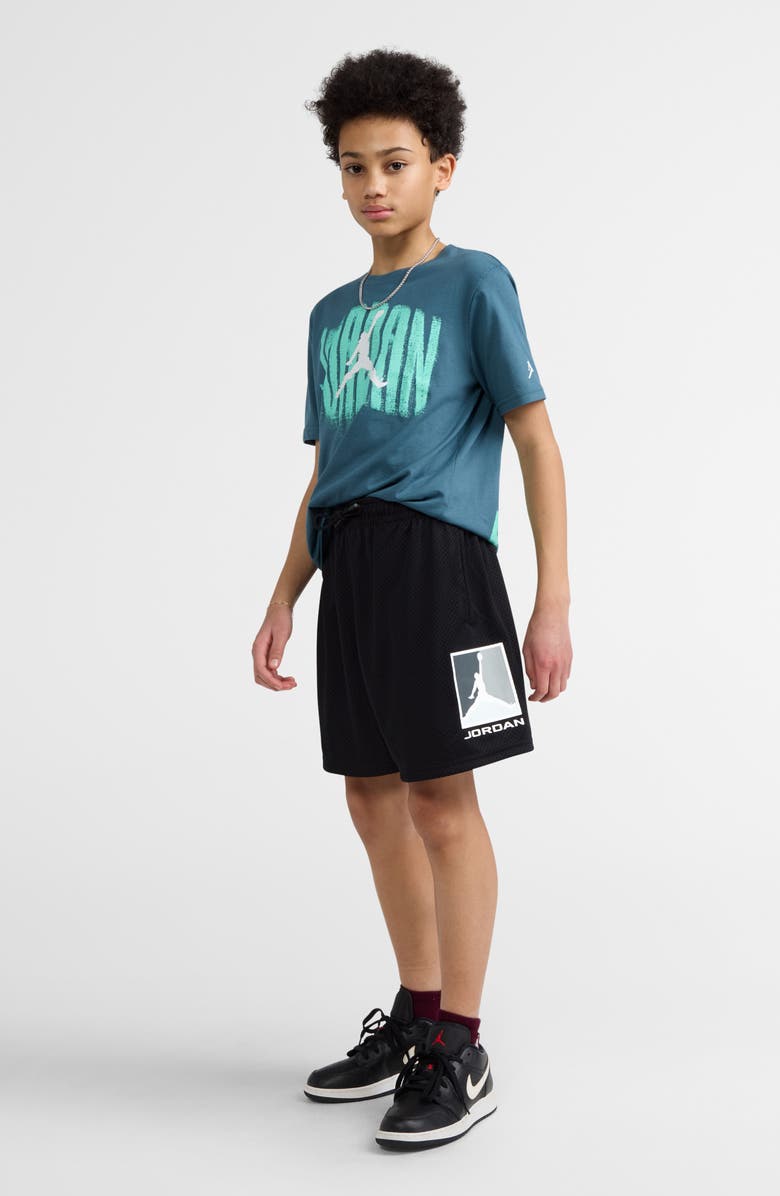 Jordan Kids' Jumpman Mesh Shorts, Alternate, color, Black