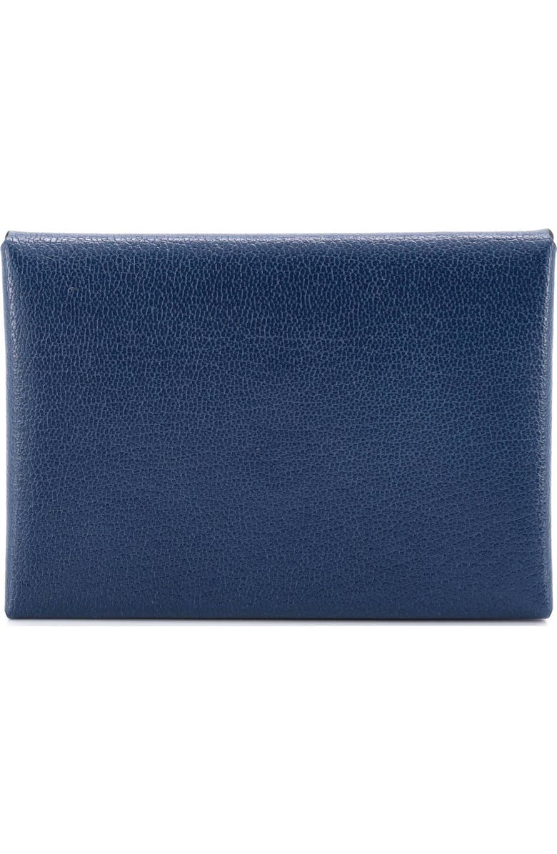 81034712 Calvi Duo Card Holder Chevre Mysore, Main, color, Bleu Tie
