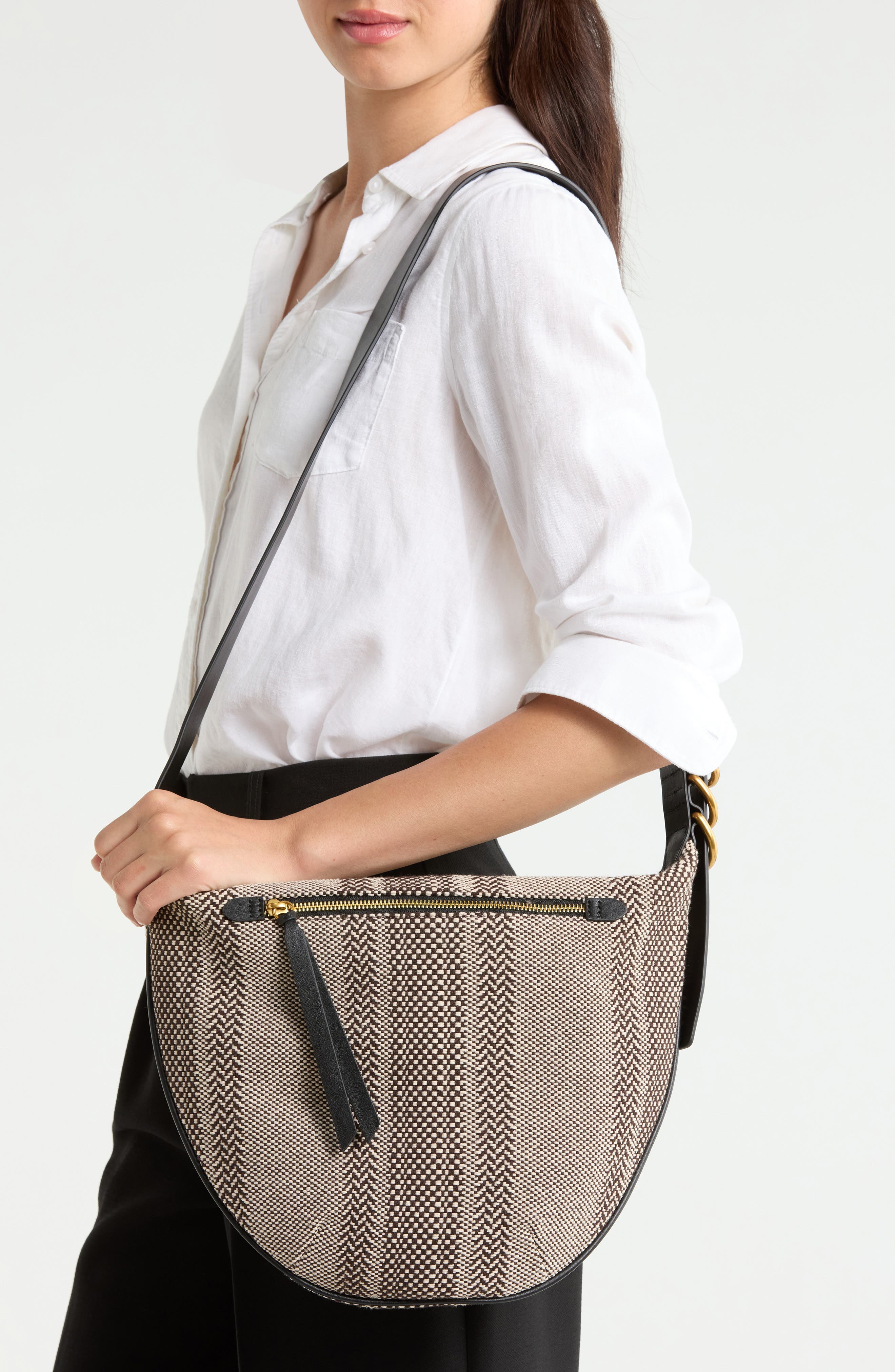 rag & bone Medium Mercer Hobo Bag, Alternate, color, Dark Brown