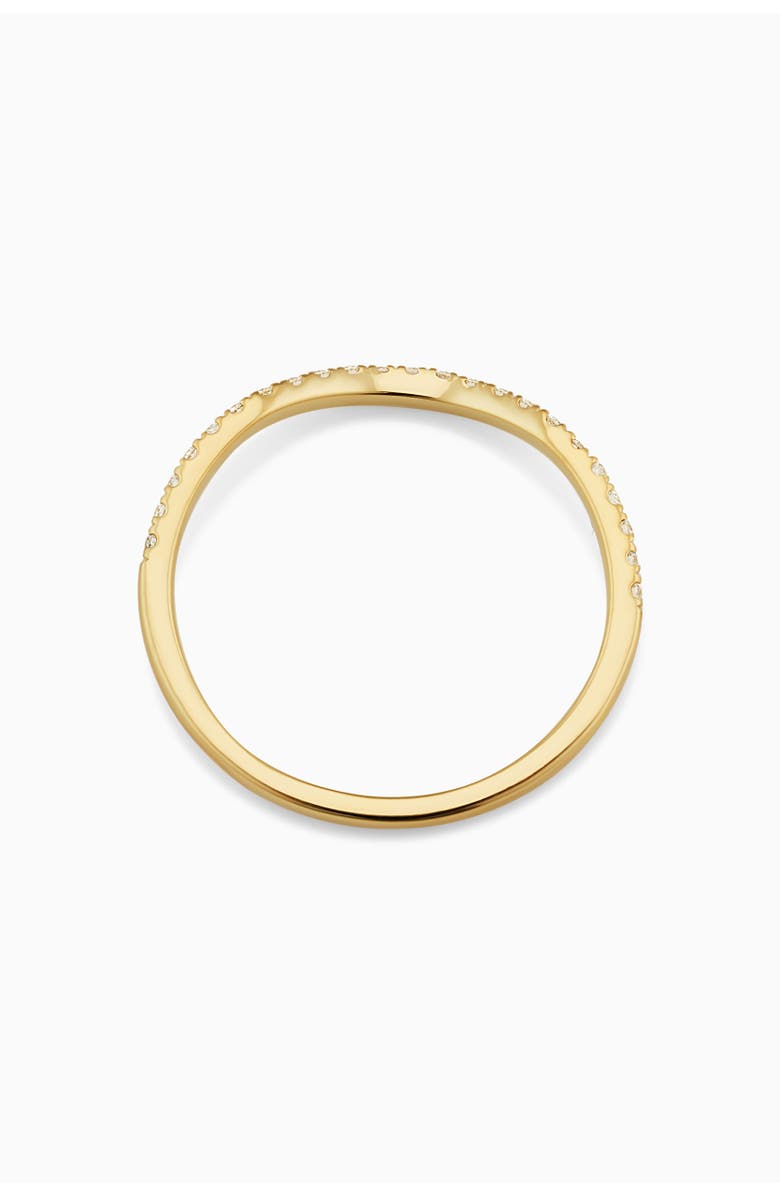 Oradina 10K Gold The Arc Diamond Stack Ring, Alternate, color, Yellow Gold - Natural Diamonds