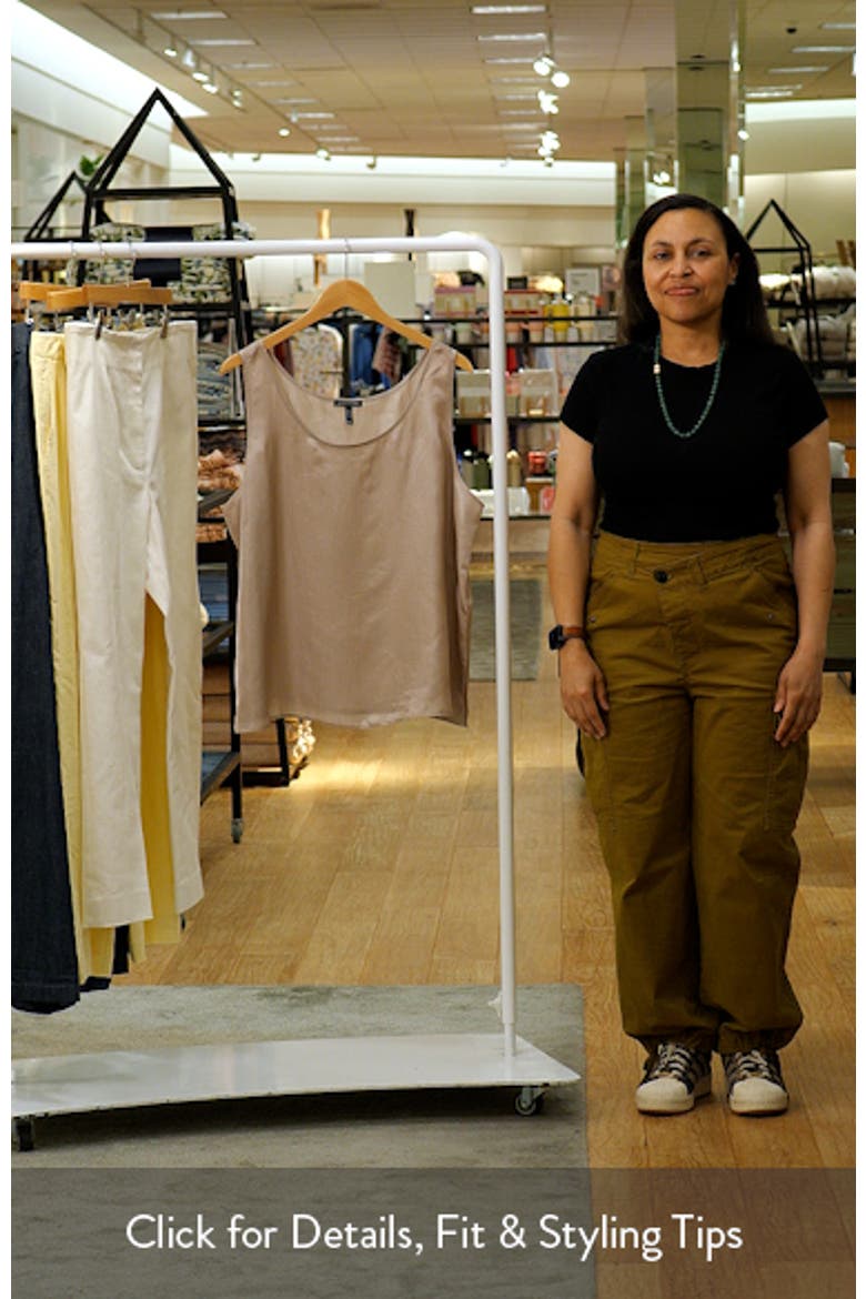 Scoop Neck Satin Tank video