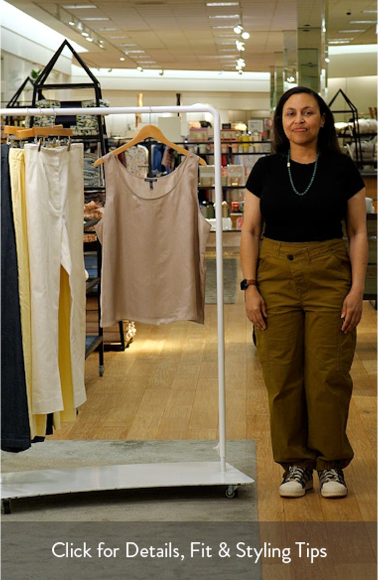 Scoop Neck Satin Tank, sales video thumbnail