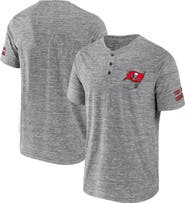 NFL X DARIUS RUCKER Men's NFL x Darius Rucker Collection by Fanatics Heathered Gray Tampa Bay Buccaneers Slub Henley T-Shirt