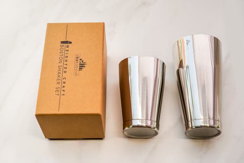 A Bar Above Boston Cocktail Shaker Set, Weighted In Stainless Steel