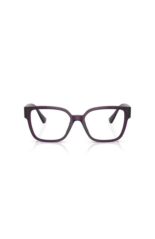 Versace 54mm Square Optical Glasses In Blue