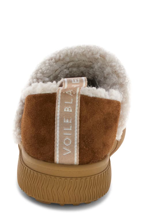 Voile Blanche Pan Genuine Shearling Loafer In Brown