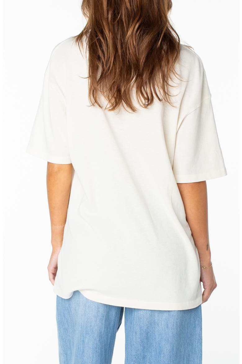Flower Glow Oversize Cotton Graphic T-Shirt, Alternate, color, CLOUD DANCER