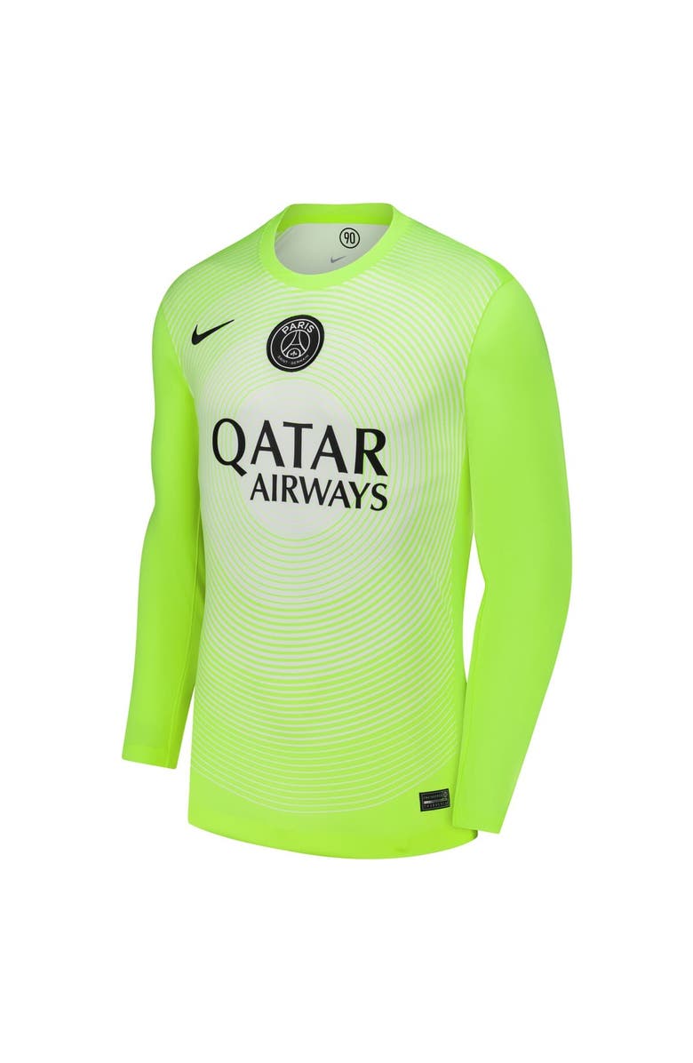 Nike Men's Nike Neon Green Paris Saint-Germain 2025/26 Third Goalkeeper Replica Long Sleeve Jersey, Alternate, color, Neon Green