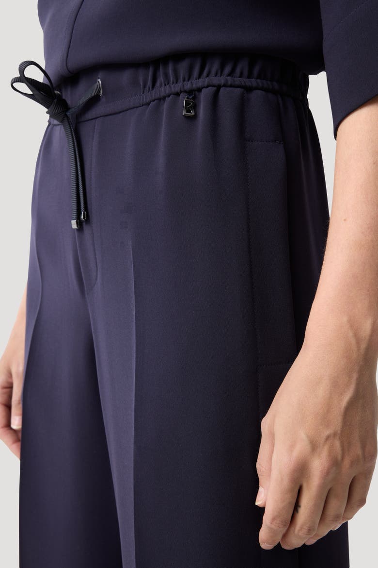 Enny Crepe Pants, Alternate, color, Navy blue