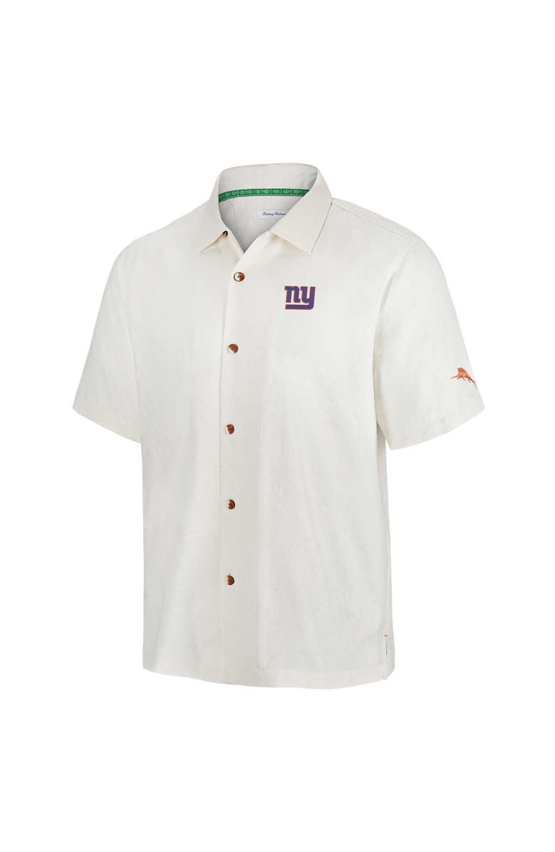 Tommy Bahama Men's Tommy Bahama White New York Giants Coconut Matchup Camp Button-Up Shirt, Alternate, color, White