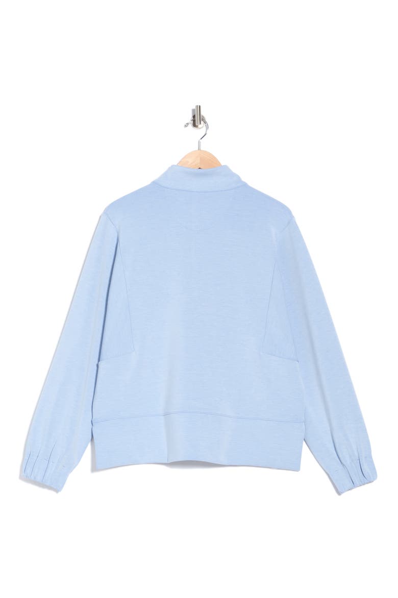 Floral Mélange Half Zip Pullover, Alternate, color, VINTAGE