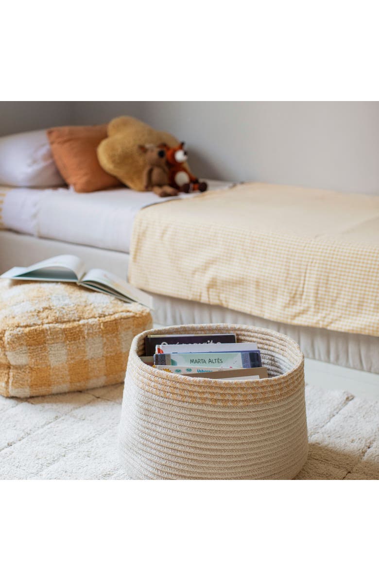 Lorena Canals Floor Cushion Clouds, Alternate, color, Mustard