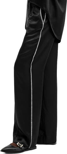 AllSaints Charli Whipstitch Satin Wide Leg Pants | Nordstromrack AllSaints Charli Whipstitch Satin Wide Leg Pants | Nordstromrack