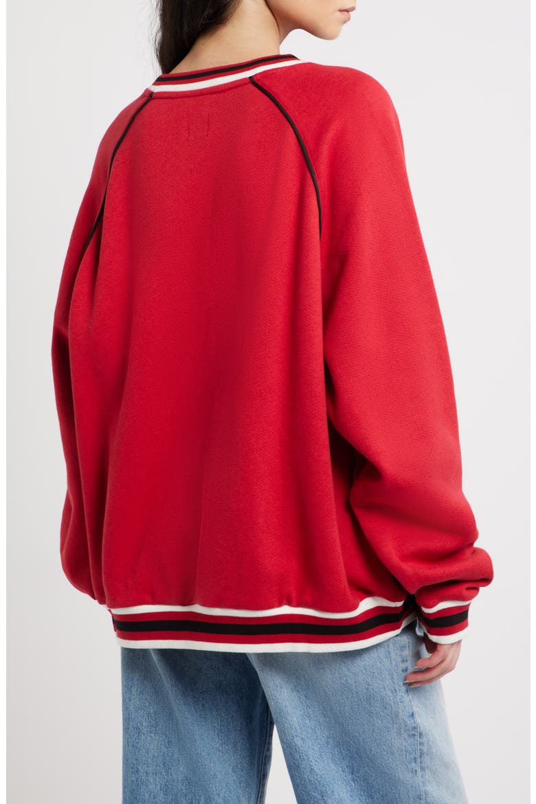 Kara Graphic Sweatshirt, Alternate, color, RED