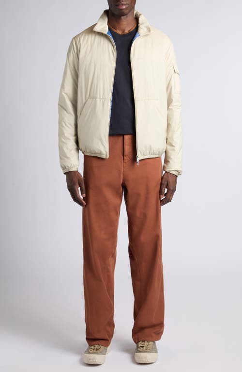 Moncler Beige Logo Patch Jacket In Neutral