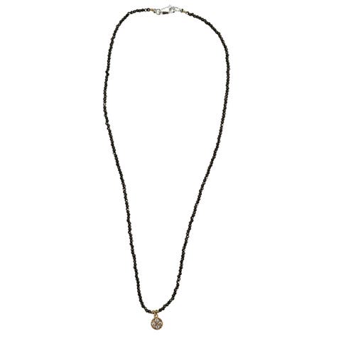 Faceted Beaded Charm Necklace