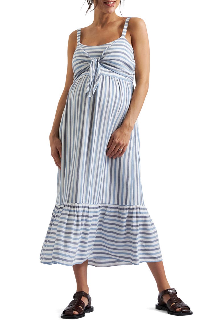 Lana Tie Front Dress, Main, color, SKY BLUE