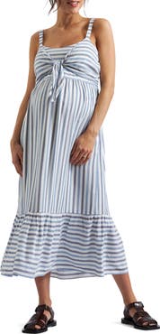 Ripe Maternity Lana Tie Front Dress