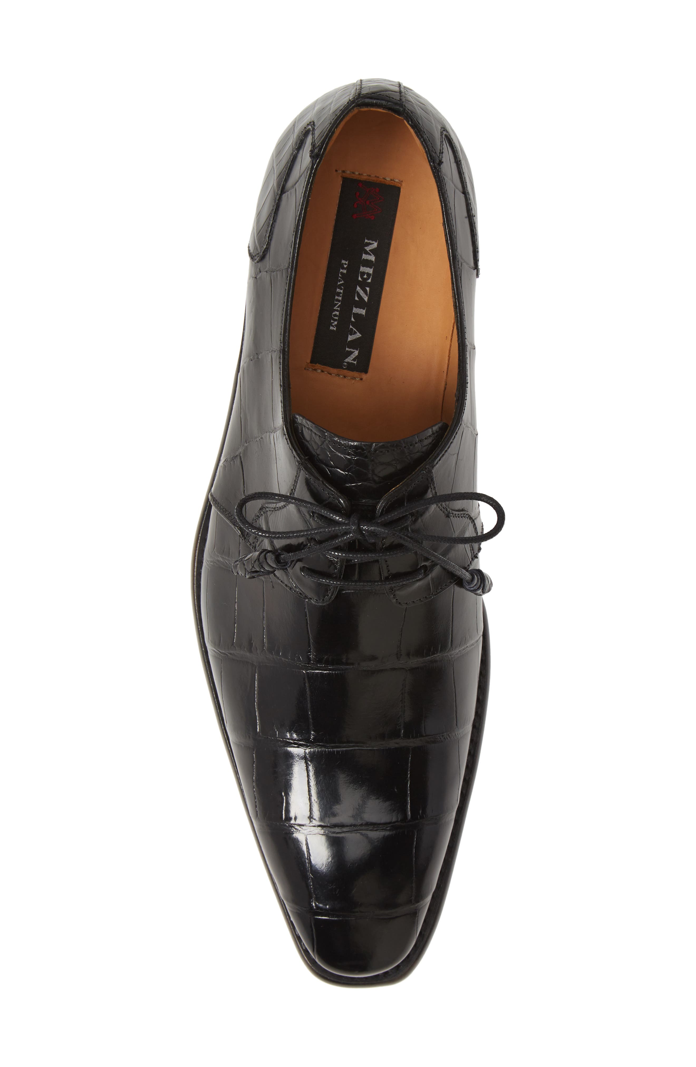 Mezlan Moscow Genuine Alligator Leather Derby, Alternate, color, 