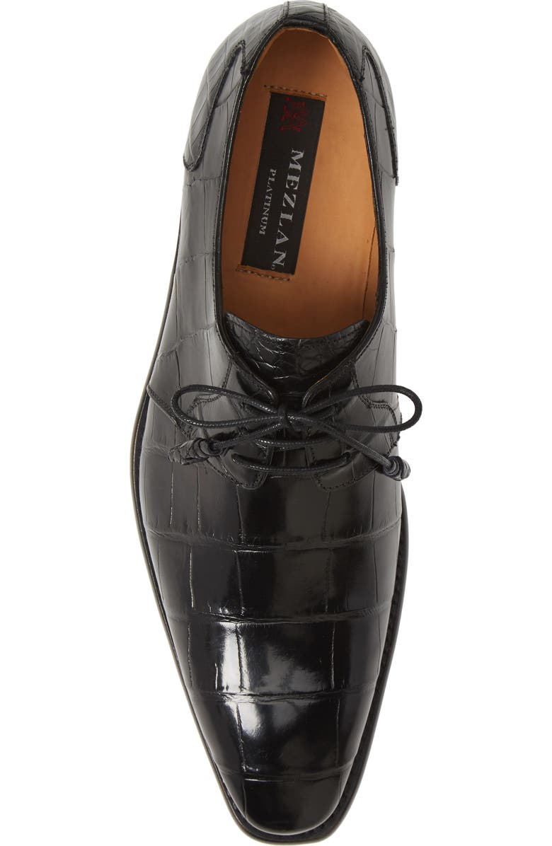 Mezlan Moscow Genuine Alligator Leather Derby, Alternate, color,