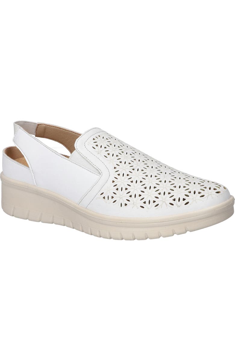 EASY STREET Petal Laser Cut Slingback Sneaker, Main, color, White
