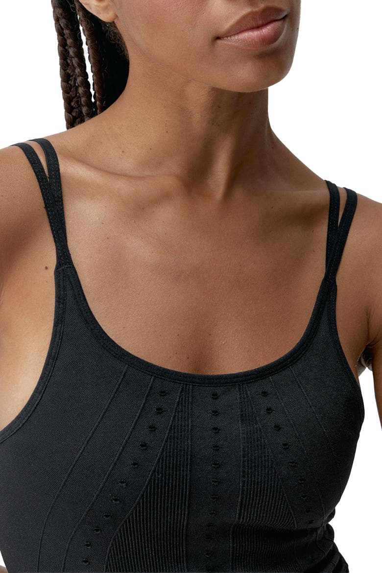 Shantala Medium Support Seamless Sport Top, Alternate, color, Black