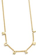 BaubleBar Custom Letter Charm Necklace