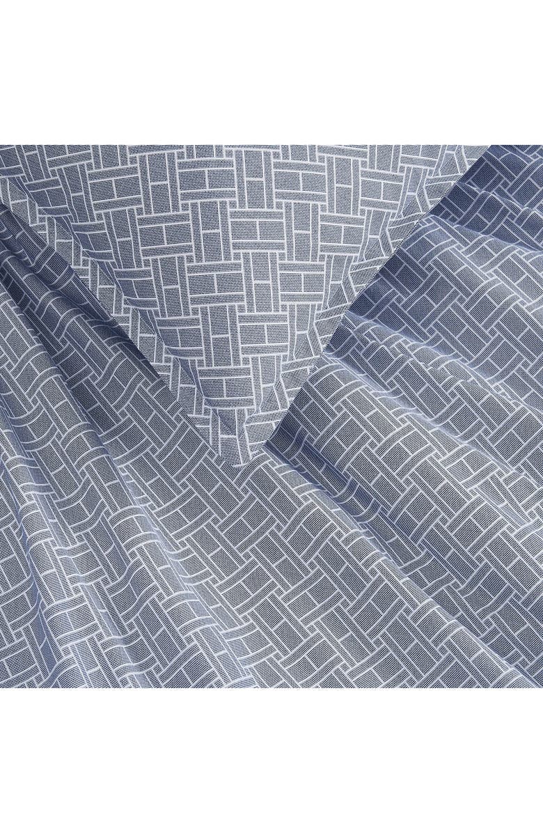 Tommy Hilfiger Trellis Flag Duvet Cover & Shams Set, Alternate, color, Yale Blue/ Yale Blue