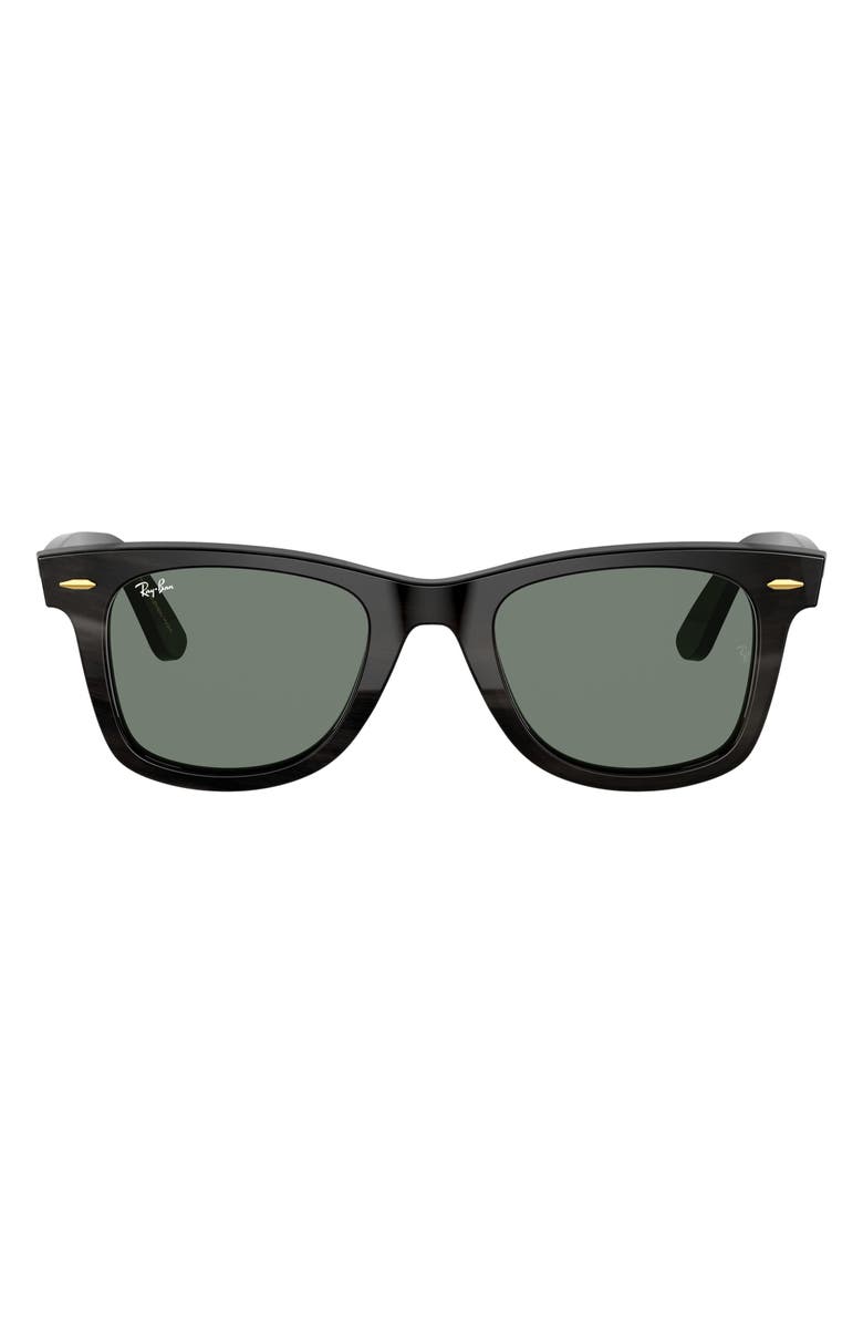 Ray-Ban 50mm Square Sunglasses, Main, color, Dark Brown Horn / Dark Green